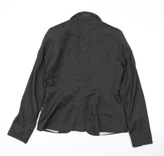 NEXT Womens Grey Jacket Blazer Size 8 Button