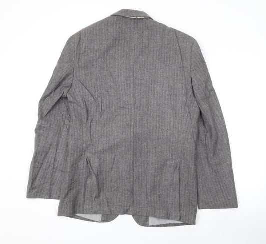Marks and Spencer Mens Grey Wool Jacket Suit Jacket Size 38 Regular