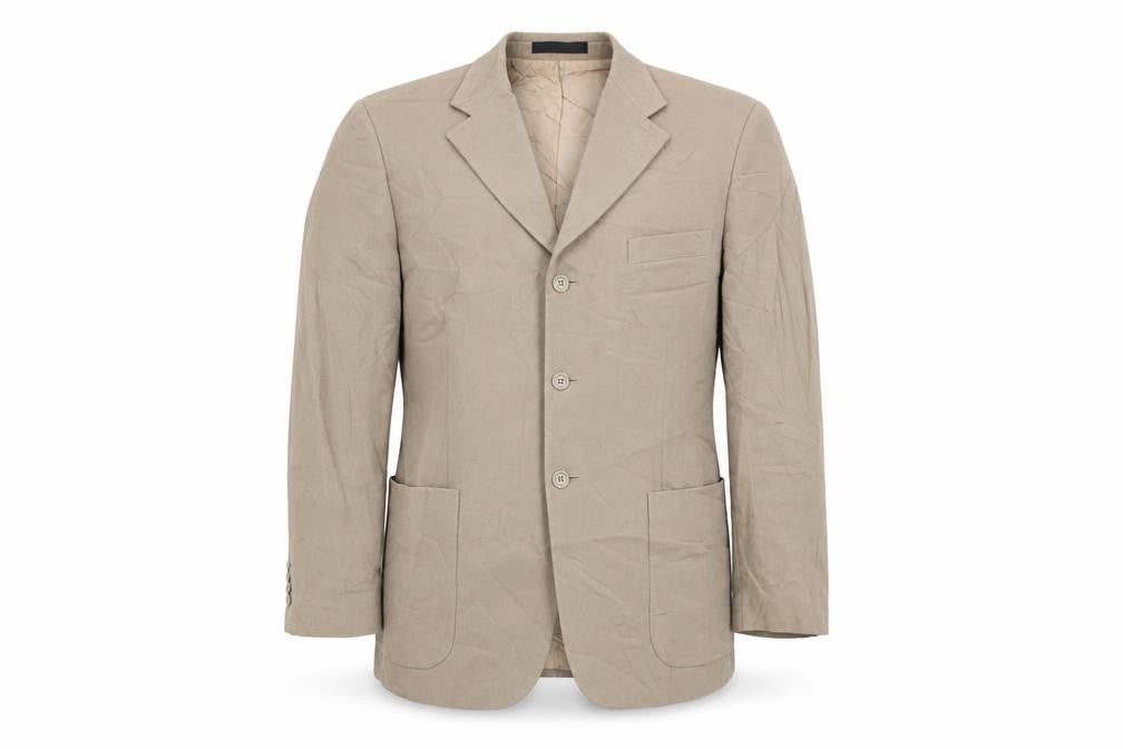 Marks and Spencer Mens Beige Cotton Jacket Suit Jacket Size 42 Regular
