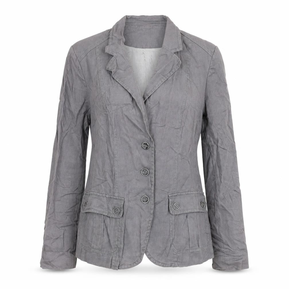 Jacknot Womens Grey Jacket Blazer Size 8 Button