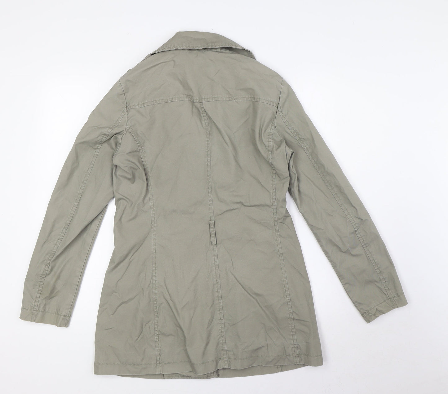 United Colors of Benetton Womens Beige Jacket Size 10 Button
