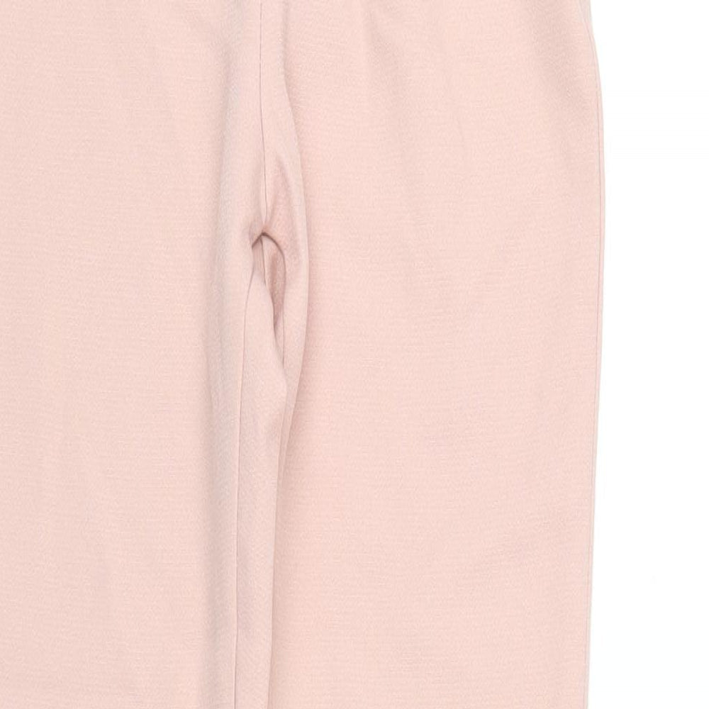 In the Style Womens Pink Polyester Trousers Size 4 L30 in Regular Zip