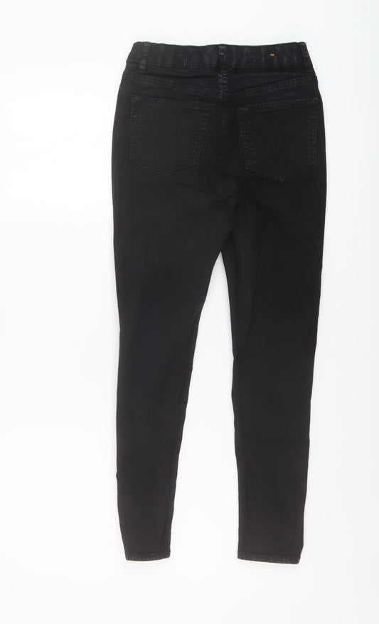 365 Denim Womens Black Cotton Skinny Jeans Size 8 L24 in Regular Button