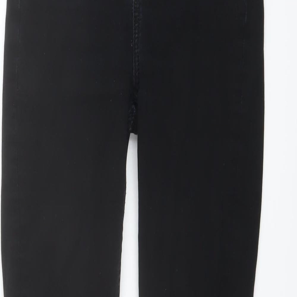 Lee Womens Black Cotton Skinny Jeans Size 25 in L28 in Regular Button