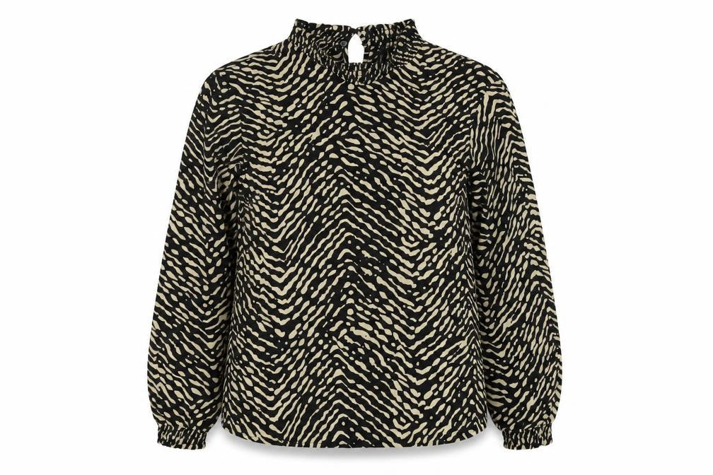 Womens UK Size M VERO MODA Black Polyester Blouse