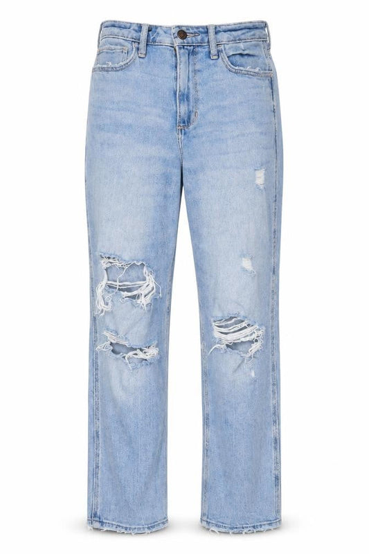 Hollister Womens Blue Cotton Straight Jeans Size 25 in L27 in Regular Zip