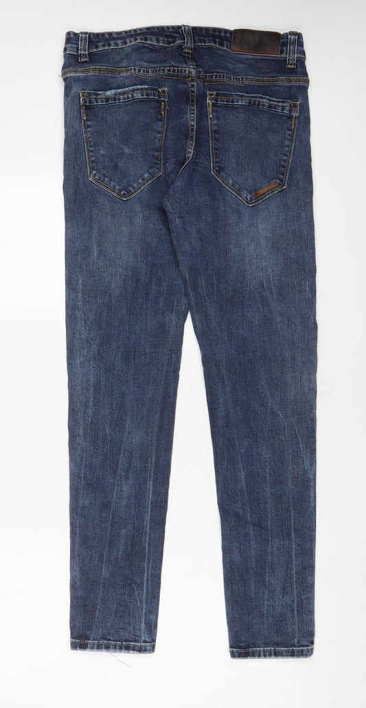 Always Jeans Womens Blue Cotton Skinny Jeans Size 30 in L30 in Regular Zip