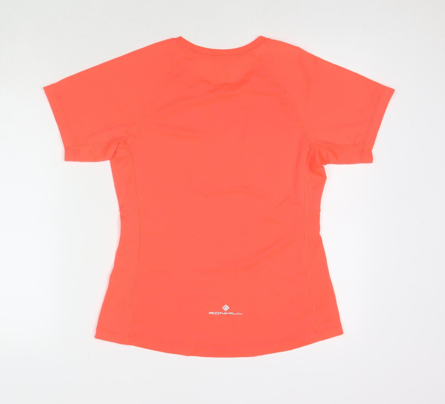 Ronhill Womens Red Polyester Basic T-Shirt Size 8 Round Neck Pullover