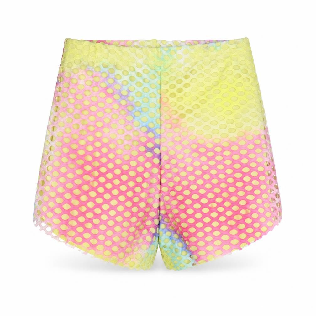 Stylewise Womens Multicoloured Colourblock Polyester Hot Pants Shorts Size S L3 in Regular Pull On - Size S/M