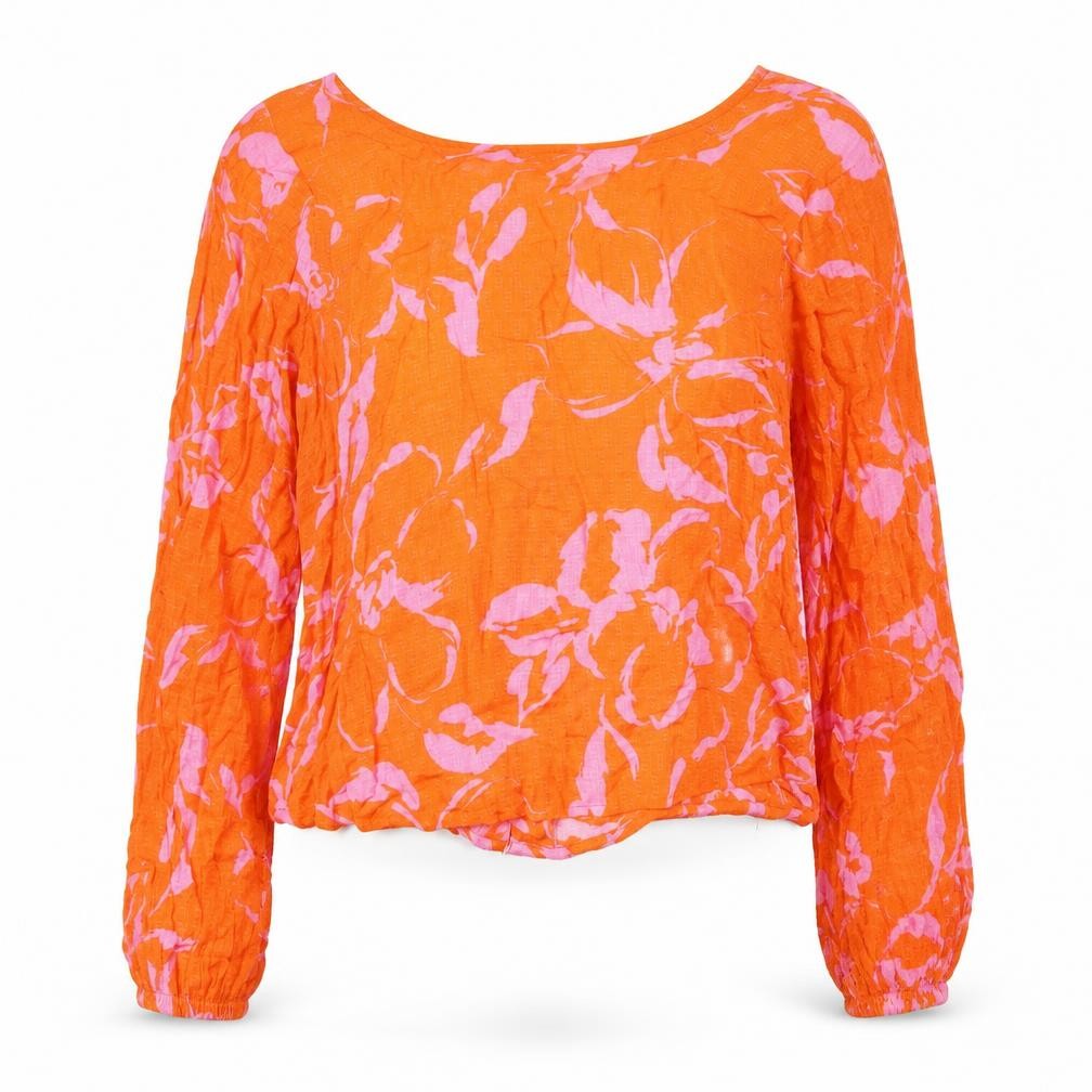 Womens UK Size XS VERO MODA Orange Polyester Blouse