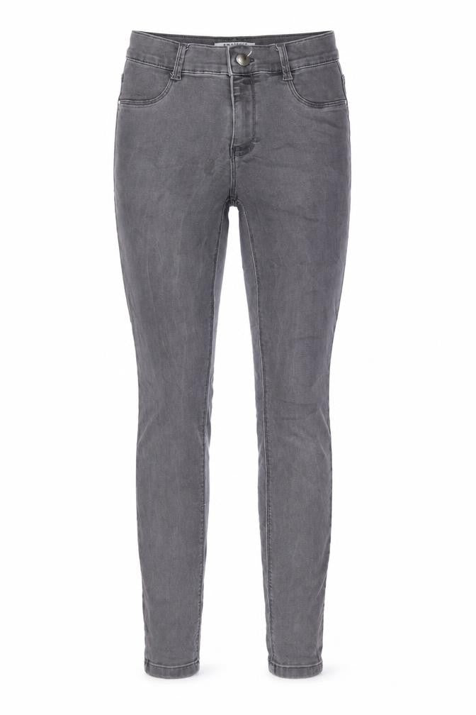 Dorothy Perkins Womens Grey Cotton Skinny Jeans Size 8 L28 in Regular Zip