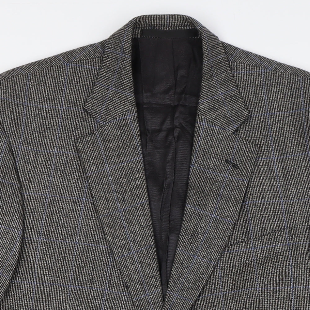 Marks and Spencer Mens Grey Wool Jacket Suit Jacket Size 40 Regular