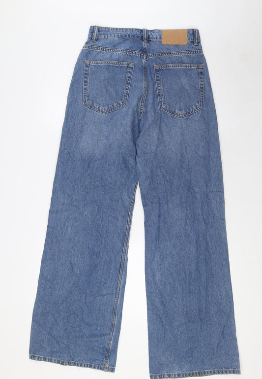Divided Womens Blue Cotton Bootcut Jeans Size 8 L32 in Regular Zip