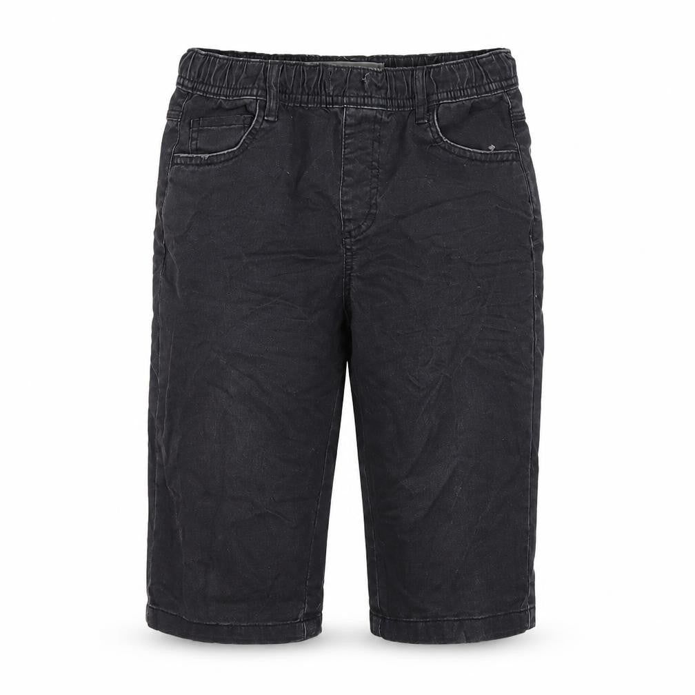 Denim & Co. Boys Black Cotton Straight Jeans Size 10-11 Years Regular Pullover