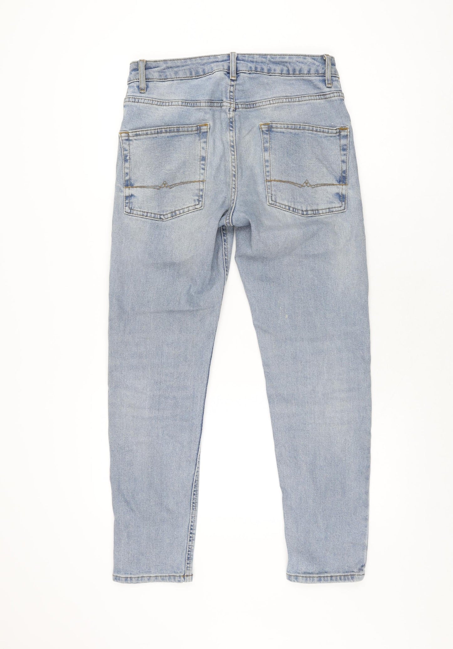 ASOS Womens Blue Cotton Skinny Jeans Size 28 in L30 in Regular Zip