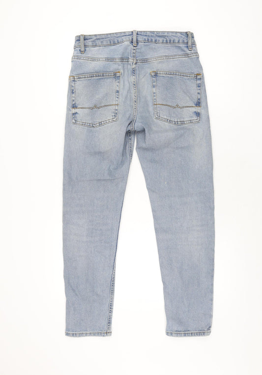 ASOS Womens Blue Cotton Skinny Jeans Size 28 in L30 in Regular Zip