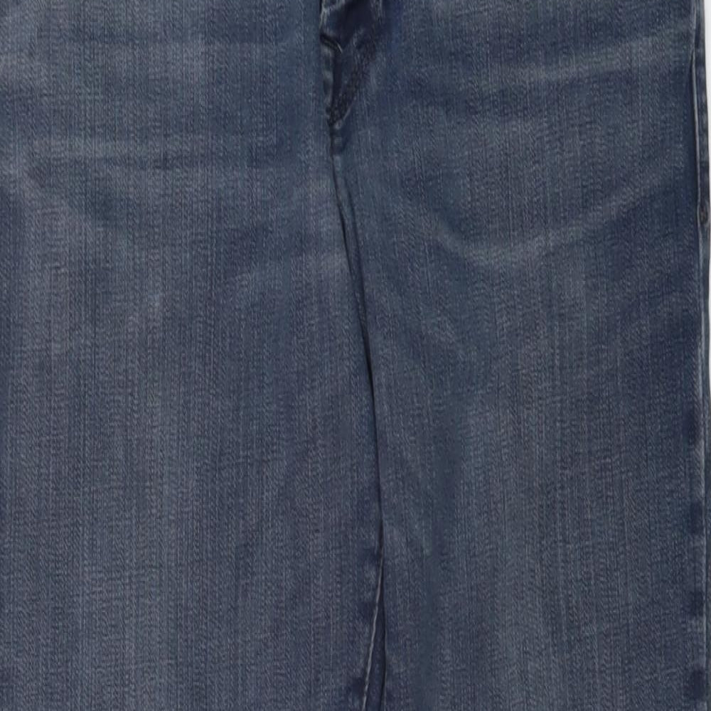 Selected Mens Blue Cotton Skinny Jeans Size 33 in L28 in Regular Button
