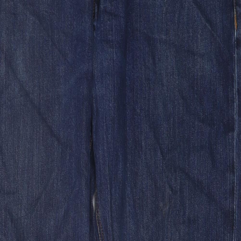 ASOS Mens Blue Cotton Straight Jeans Size 31 in L30 in Regular Button