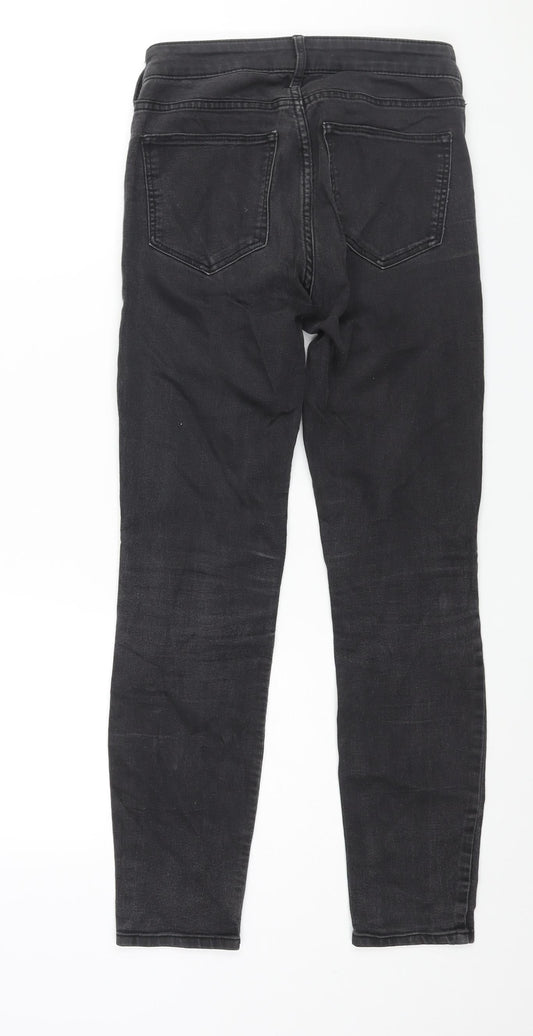 H&M Womens Black Cotton Skinny Jeans Size 26 in L28 in Regular Zip