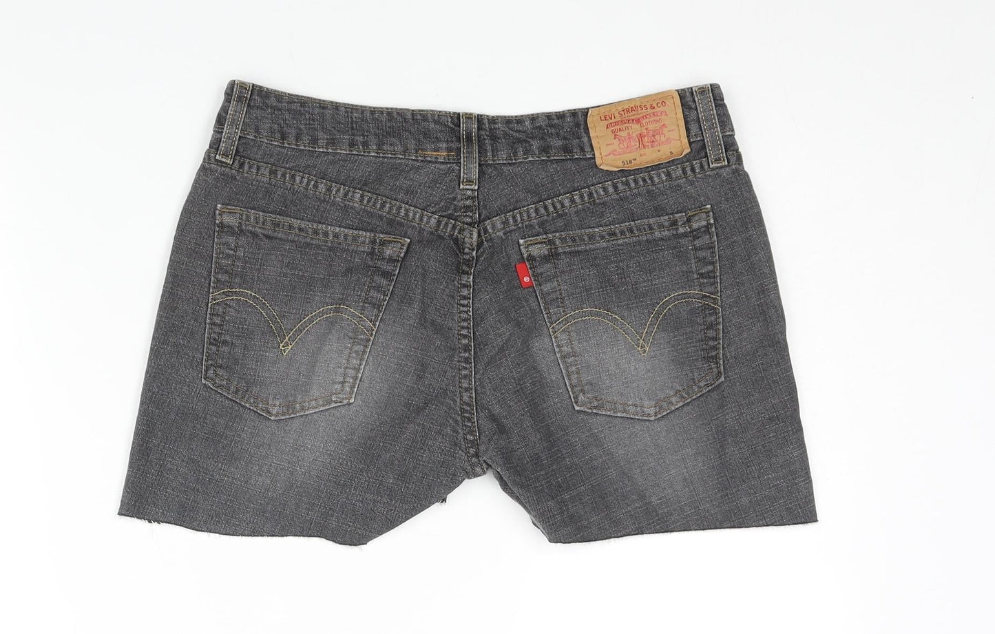 Levi's Womens Grey Cotton Capri Jeans Size 30 in Regular Zip