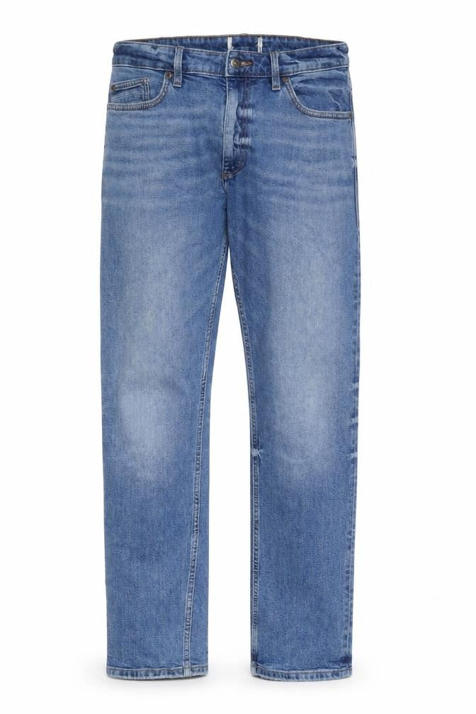 St Michael Mens Blue Cotton Straight Jeans Size 36 in L22 in Regular Zip - Vintage