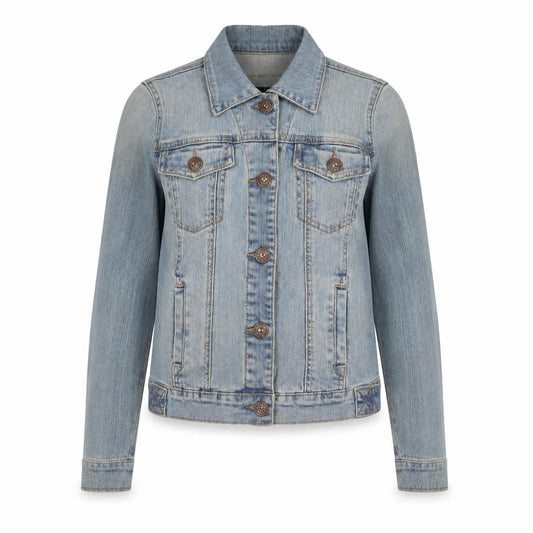 House Of Denim Womens Blue Jacket Size 8 Button