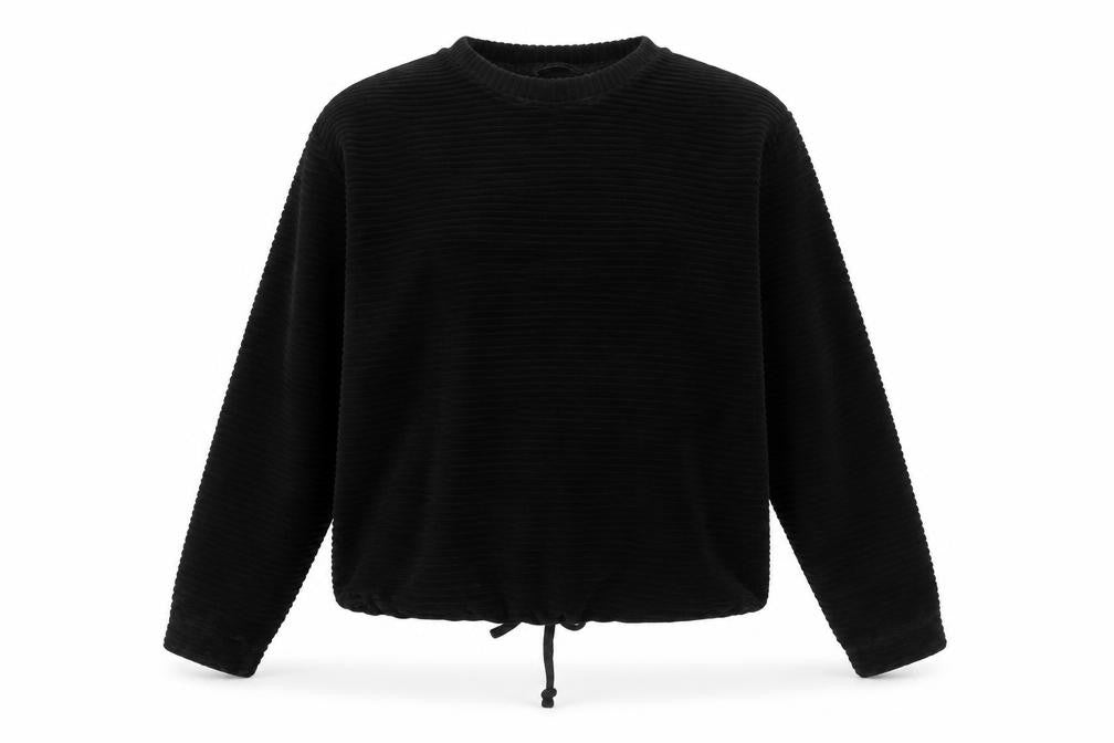 Marks and Spencer Womens Black Cotton Pullover Sweatshirt Size 10 Pullover