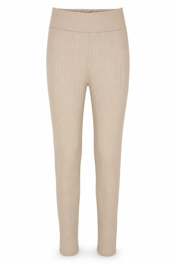 PRETTYLITTLETHING Womens Beige Polyester Pedal Pusher Trousers Size 8 L30 in Regular