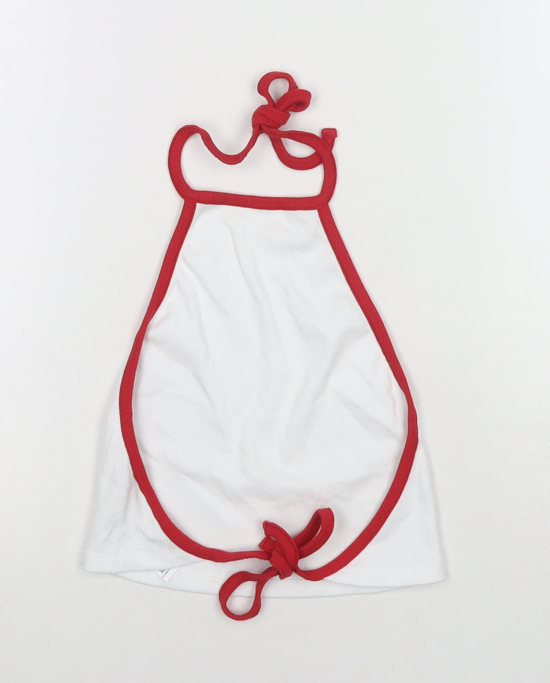 ASOS Womens White Cotton Cropped Tank Size 6 Halter