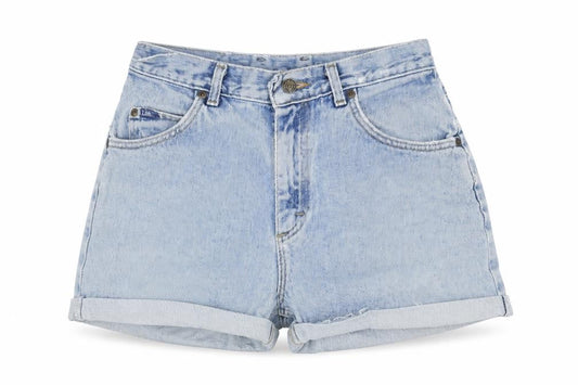 Lee Womens Blue Cotton Blend Cut-Off Shorts Size 28 in L3 in Regular Zip