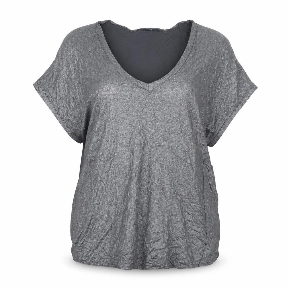Womens UK Size XL Gap Silver Viscose T-Shirt
