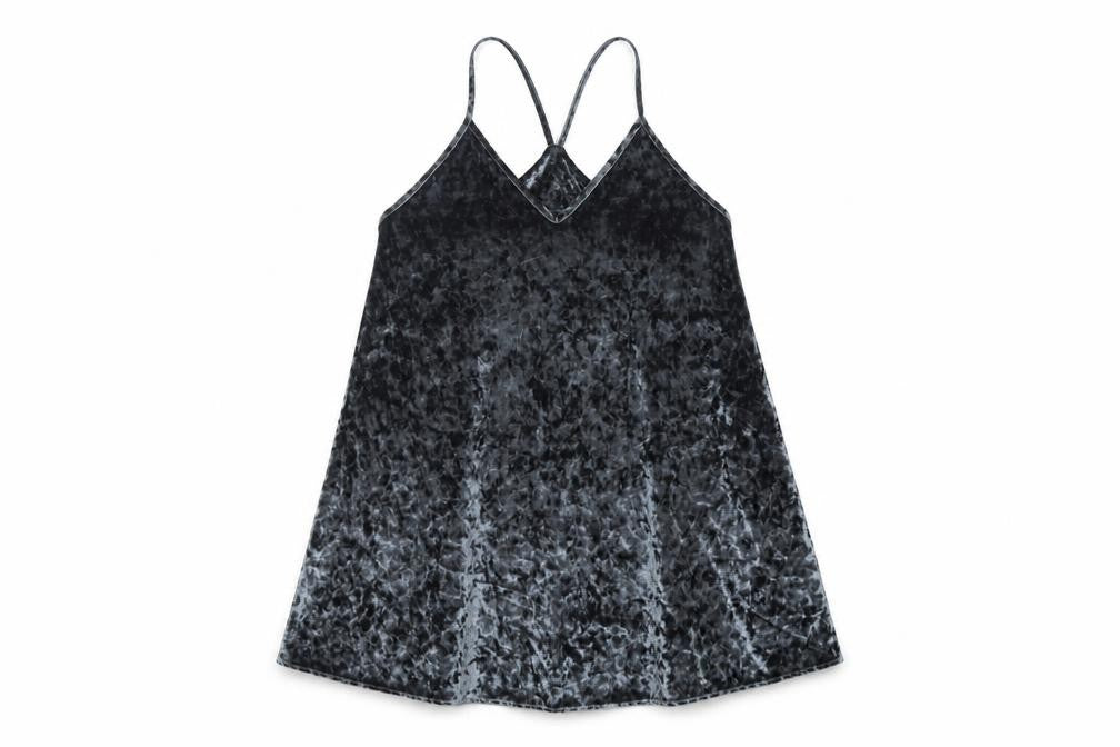 Pins & Needles Womens Grey Polyester Slip Dress Size M V-Neck Pullover