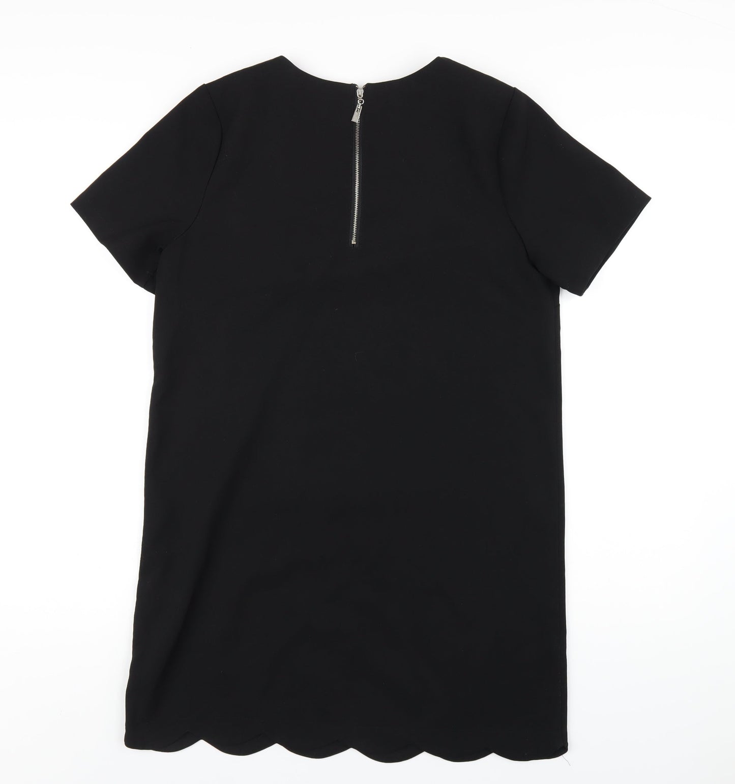 Tokyo Doll Womens Black Polyester A-Line Size 12 Round Neck Zip