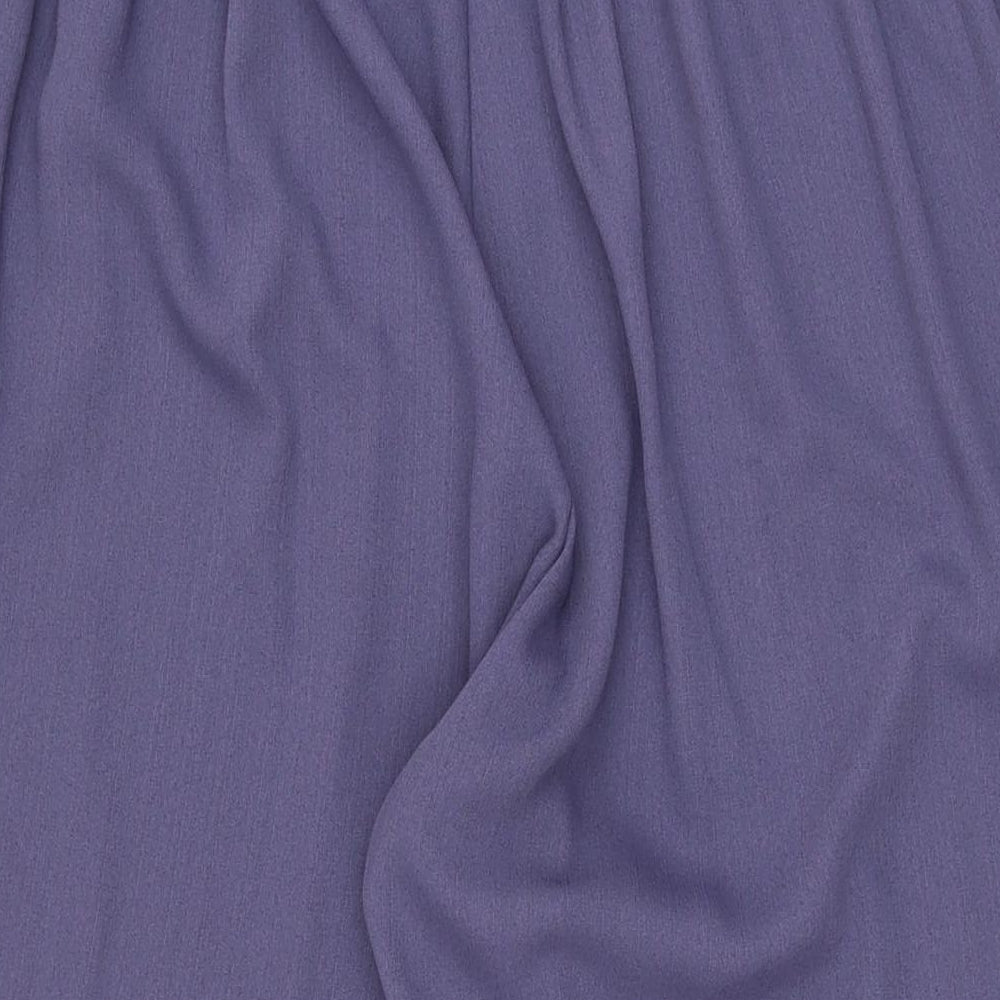 essence Womens Purple Polyester Trousers Size 22 L26 in Regular