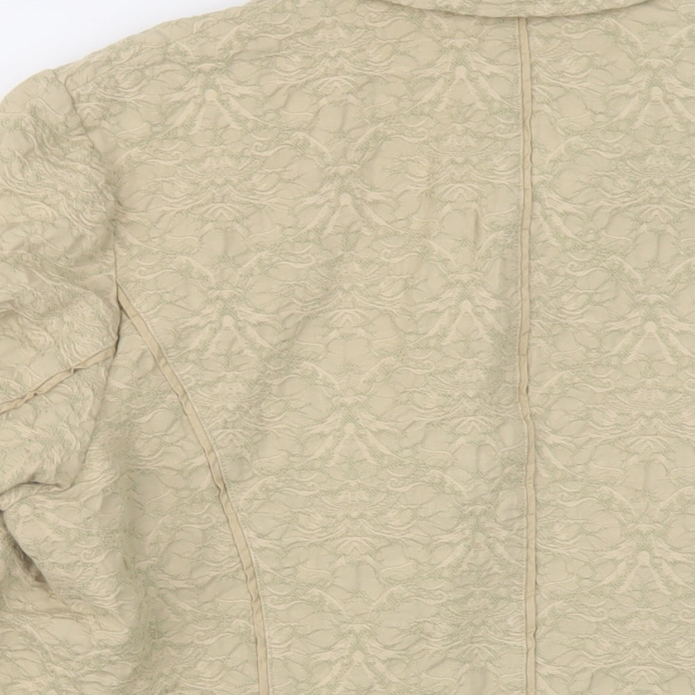 Marks and Spencer Womens Beige Jacket Size L Button