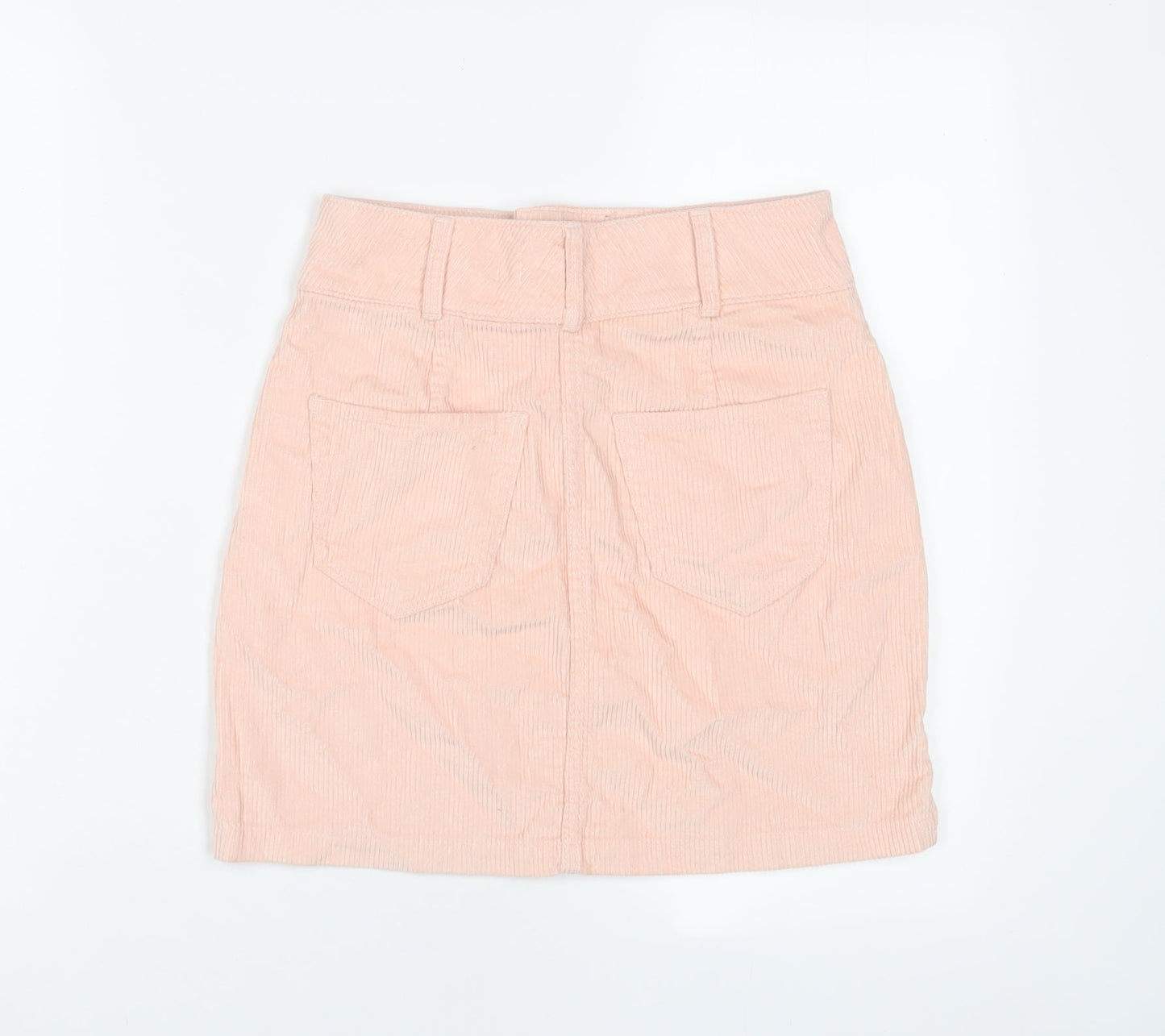 Hollister Womens Pink Cotton A-Line Skirt Size 26 in Zip