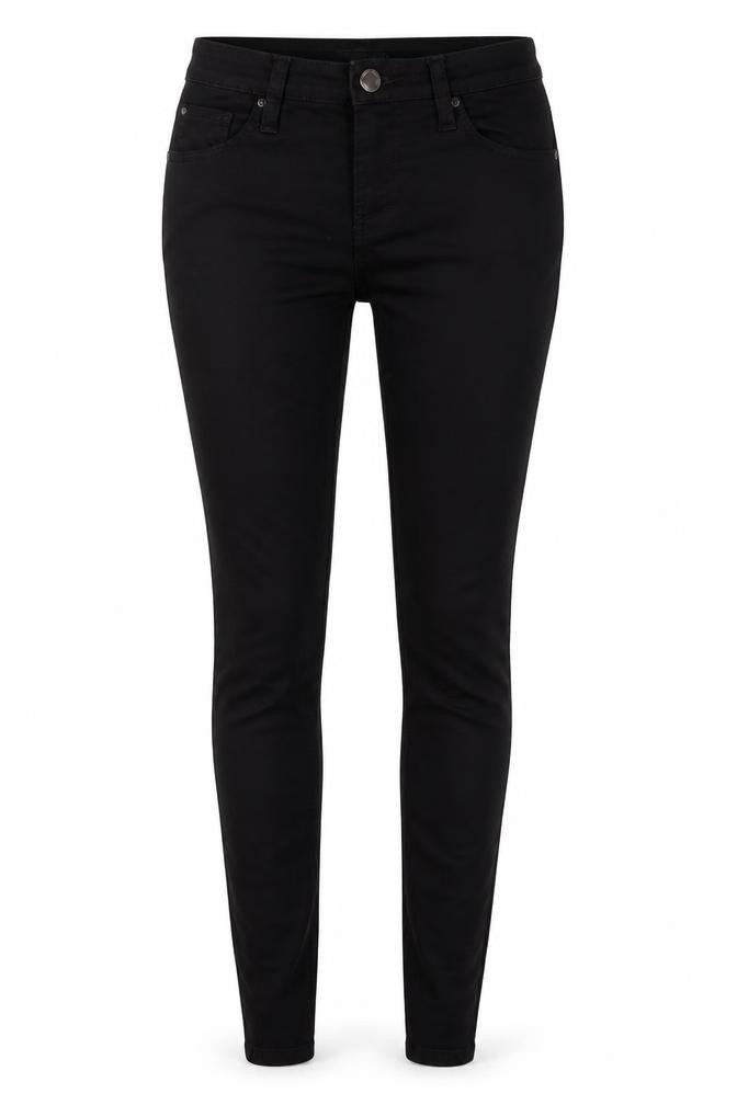 Denim Co Womens Black Cotton Skinny Jeans Size 6 L31 in Regular Zip