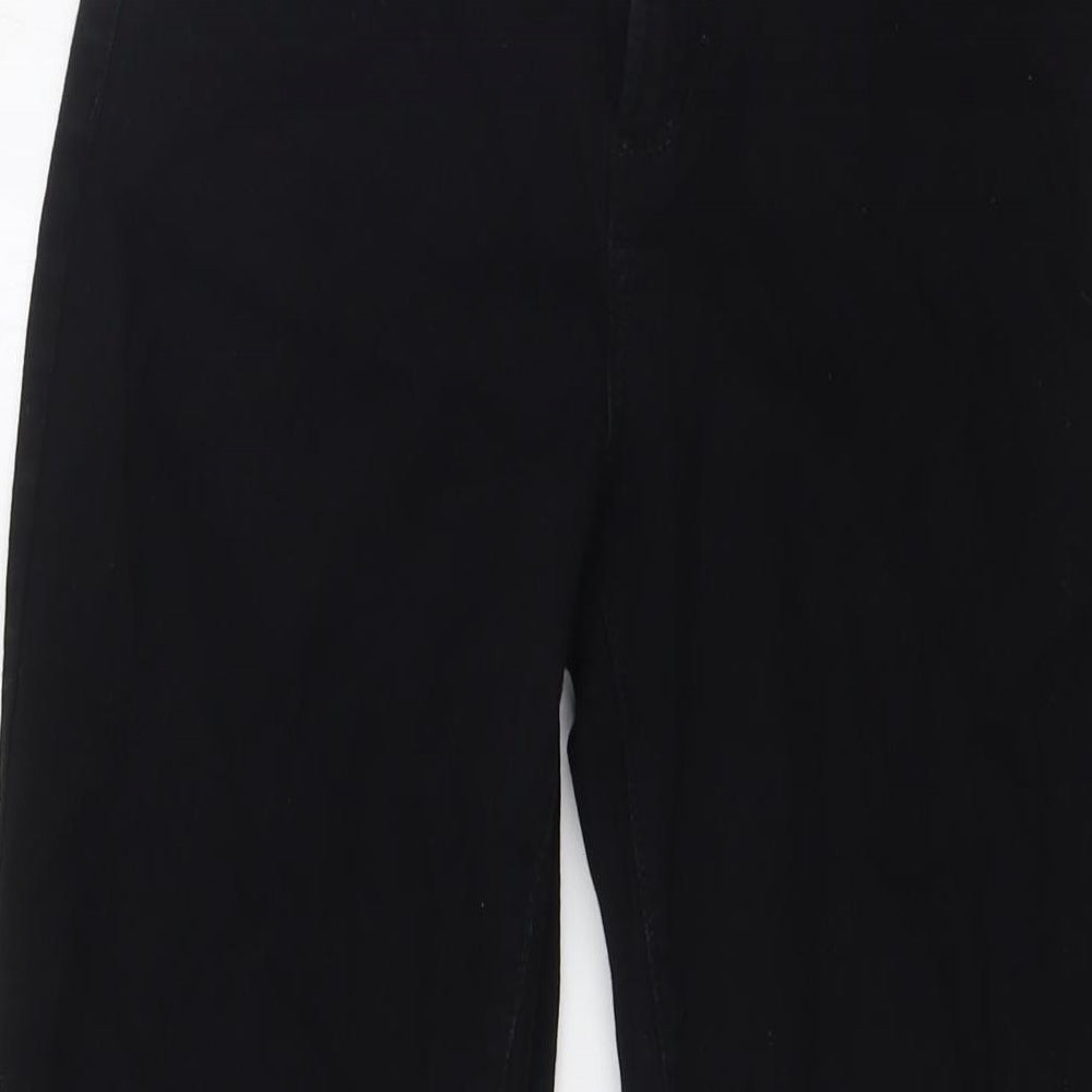 NYJD Womens Black Cotton Straight Jeans Size 6 L33 in Regular Zip