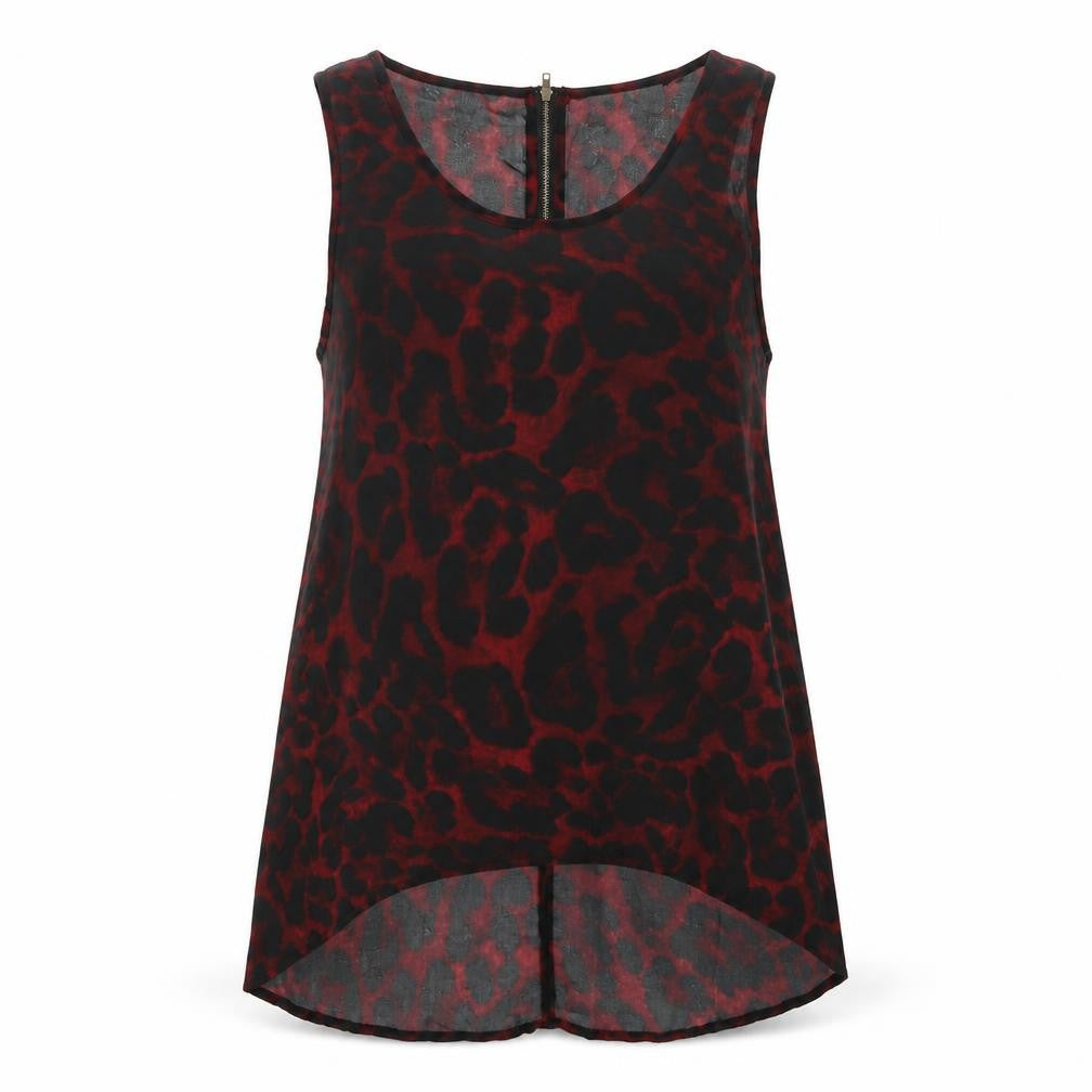 Womens UK Size 12 AX Paris Red Polyester Tank