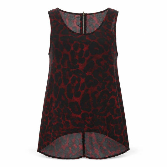 Womens UK Size 12 AX Paris Red Polyester Tank