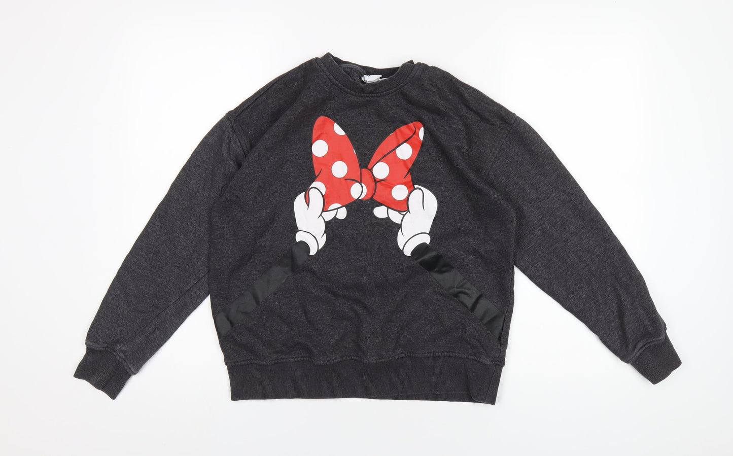 Disney Womens Grey Cotton Pullover Sweatshirt Size 6 Pullover - Minne Mouse