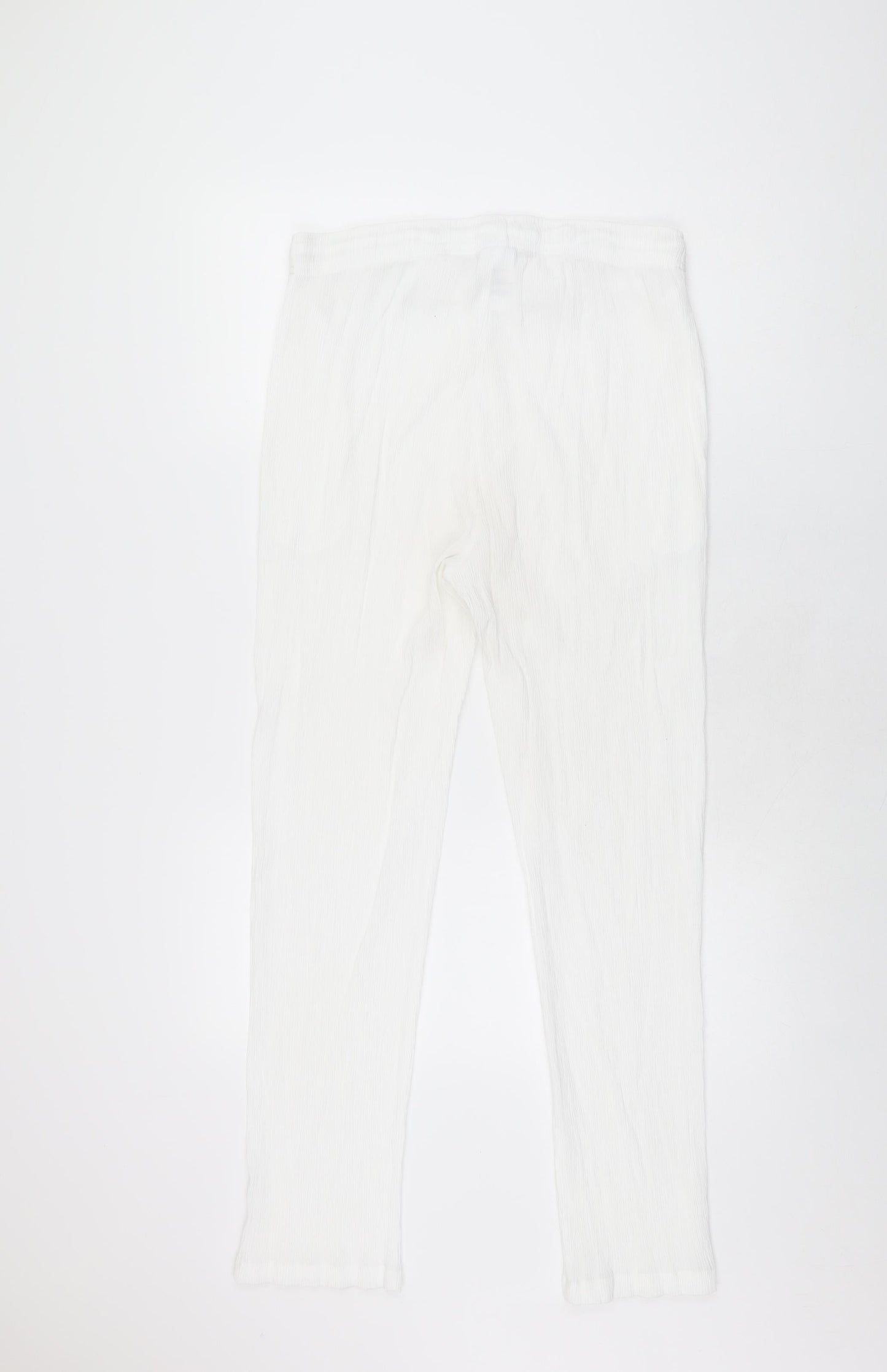 Damart Womens White Viscose Trousers Size 18 L29 in Regular Drawstring