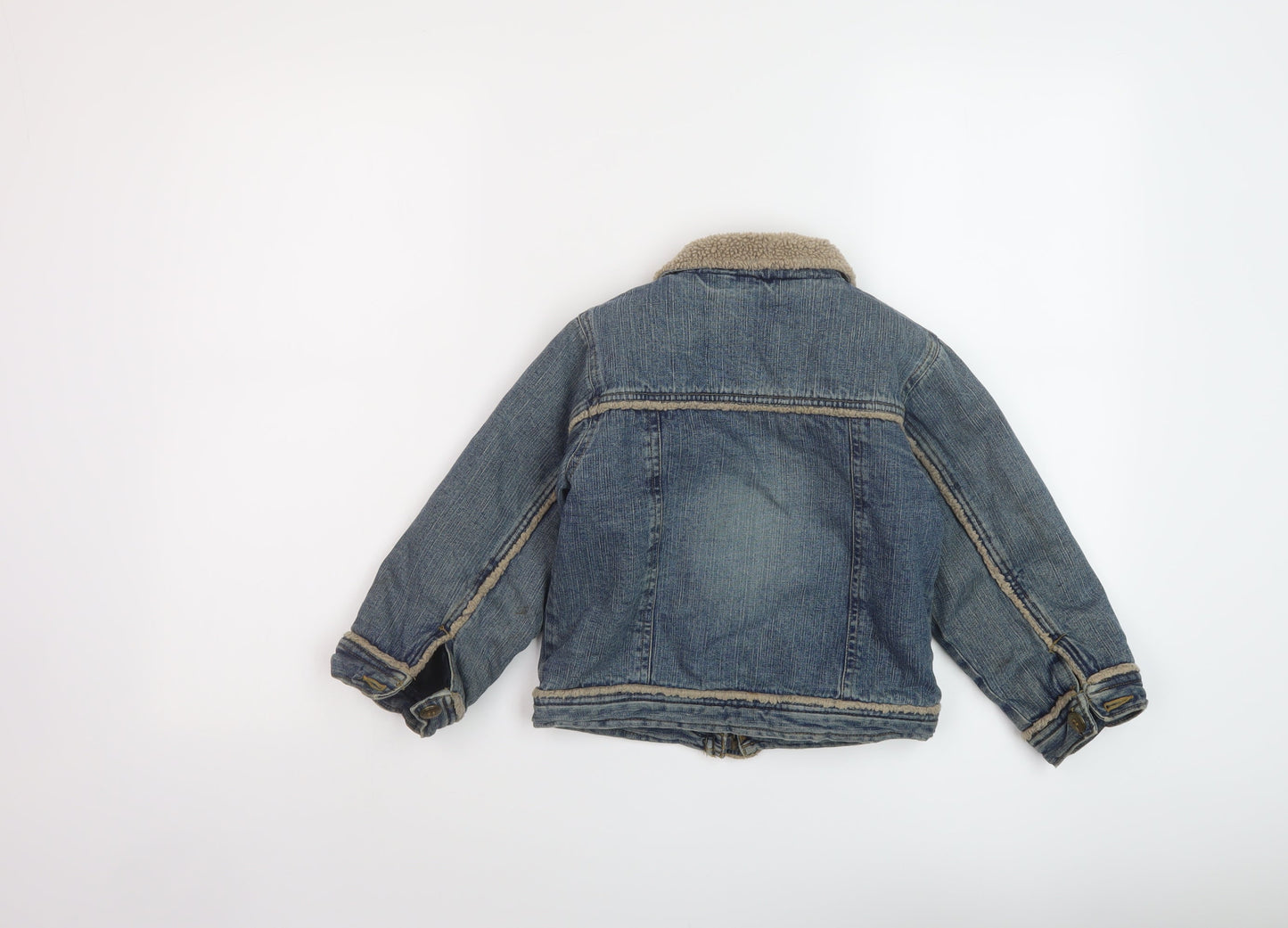 Mothercare Boys Blue Jacket Size 4-5 Years Zip