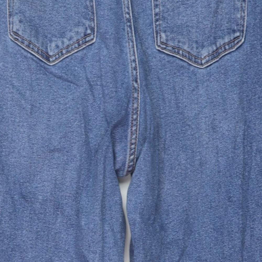 Hollister Womens Blue Cotton Mom Jeans Size 34 in L25 in Regular Button