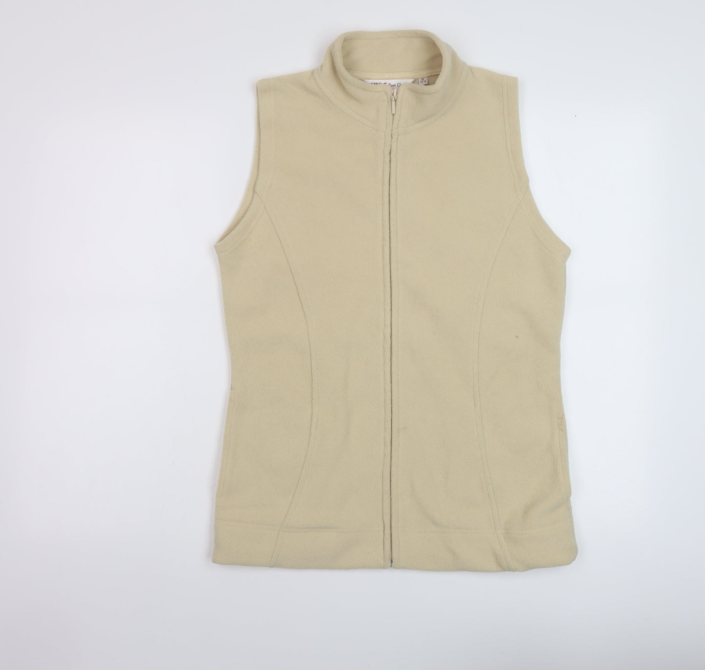 EWM Womens Beige Gilet Jacket Size 10 Zip