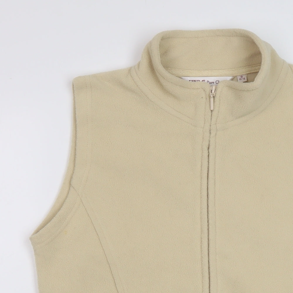 EWM Womens Beige Gilet Jacket Size 10 Zip
