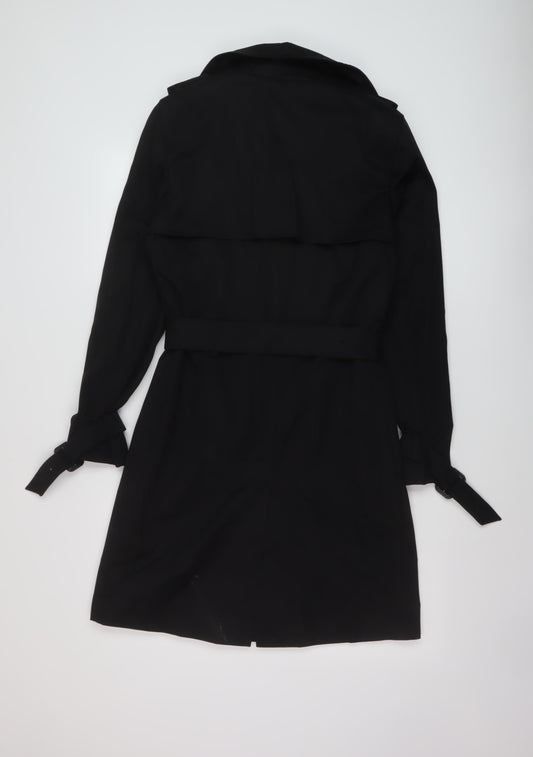 Marks and Spencer Womens Beige Overcoat Coat Size 8 Button