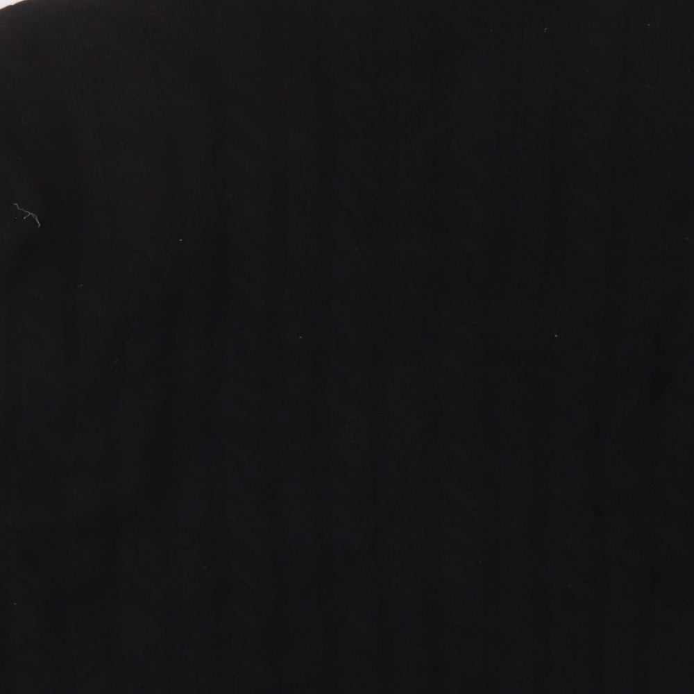 Hollister Womens Black Crew Neck Polyester Pullover Jumper Size L