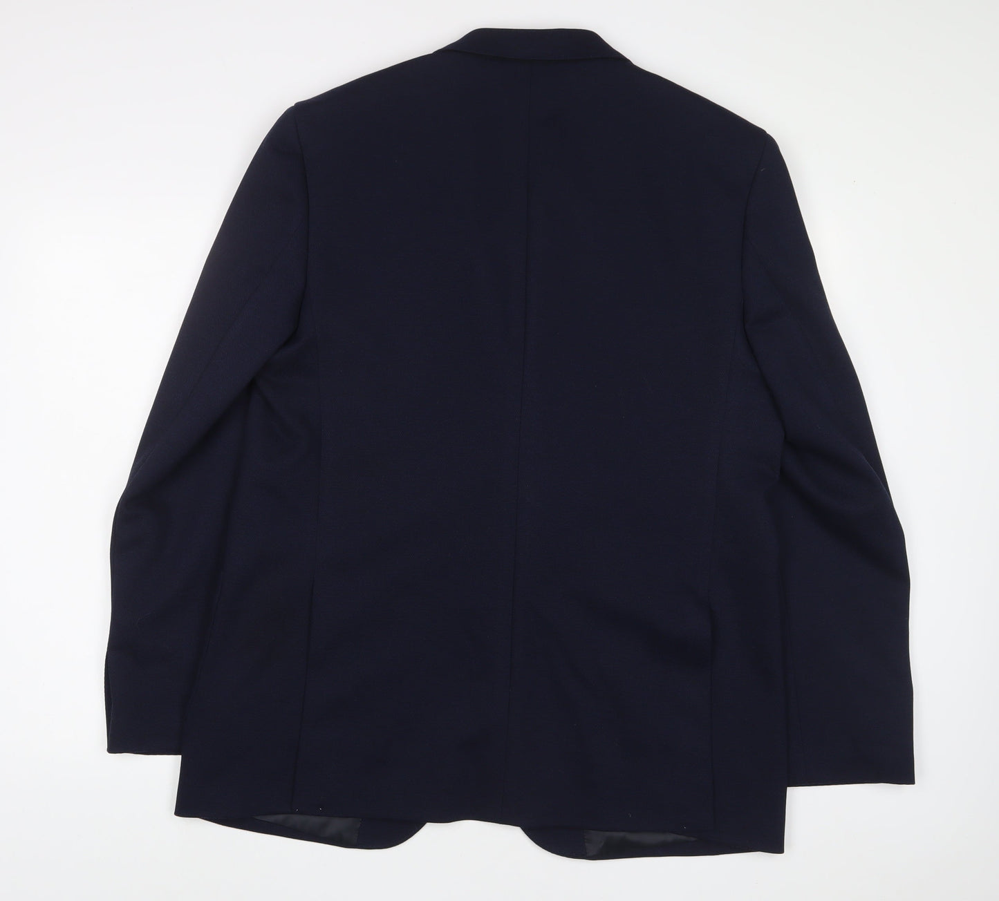 Marks and Spencer Mens Blue Polyamide Jacket Suit Jacket Size 44 Regular