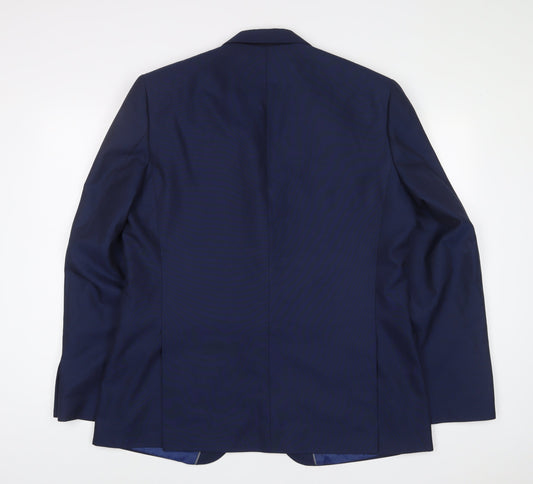 Marks and Spencer Mens Brown Polyester Jacket Suit Jacket Size 44 Regular - Inside Pockets